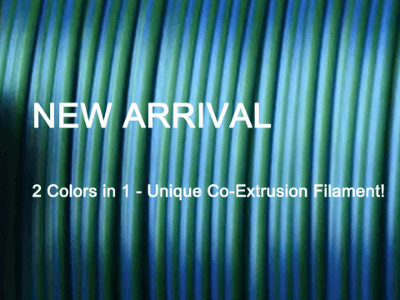 NEW ARRIVAL of 2021 - 2 Colors in 1 Filament PLA